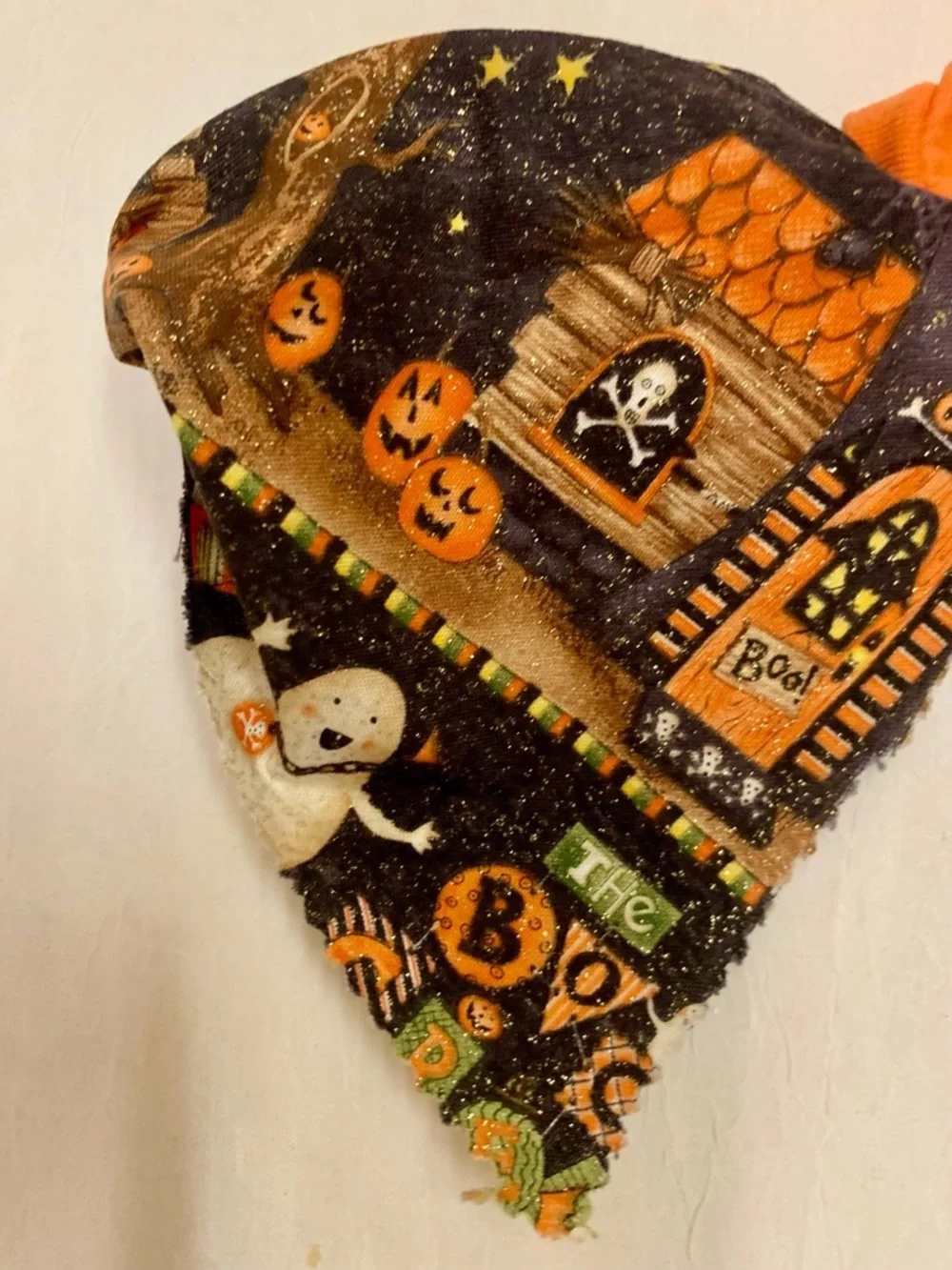 'Trick or Treat' dog Costume Top and banana. Xs